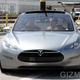Illustration for article titled Tesla Model S Electric Sedan Prototype Has a Giant Touch Dashboard
